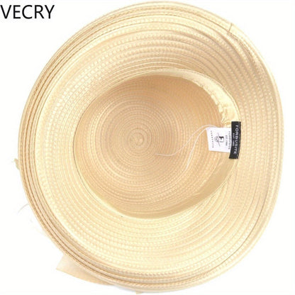 VECRY Women Derby Church Dress Cloche Hat Fascinator Floral Tea Party Wedding Bucket Hat Good Vibrations