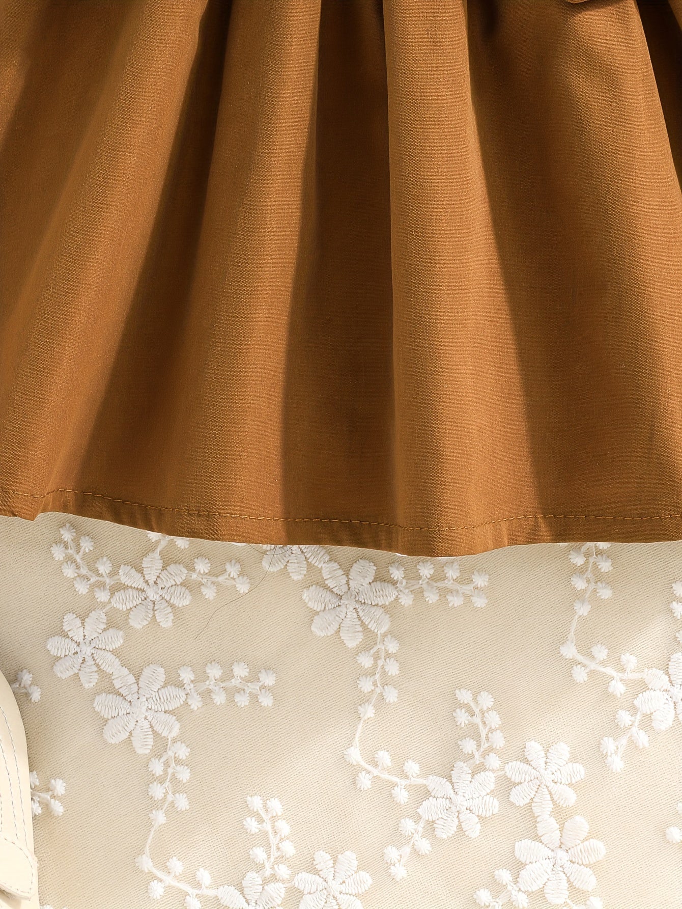 2pcs Baby's Trendy Solid Color Blazer + Belted Sundress, Toddler & Infant Girl's Clothing Set For Spring Fall, Outdoor Cloth Good Vibrations