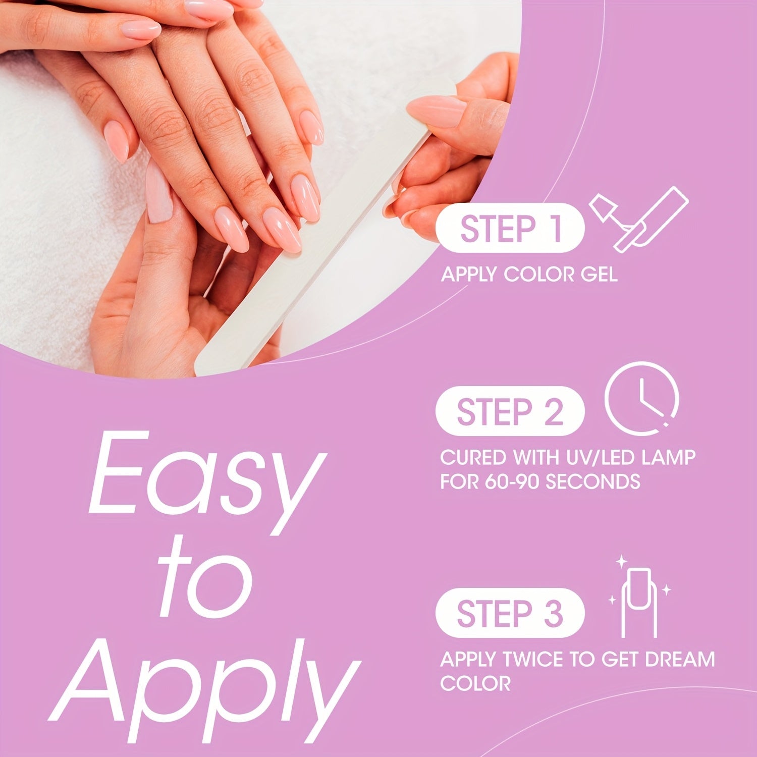 Perfect Summer Gel Nail Polish Set, 12 Colors Gel Polish Soak Off Pale Pink Nail Polish Gel Nude Purple Blue Green Gel Nail Kit All Seasons Nail Art Manicure Gifts DIY Home Good Vibrations