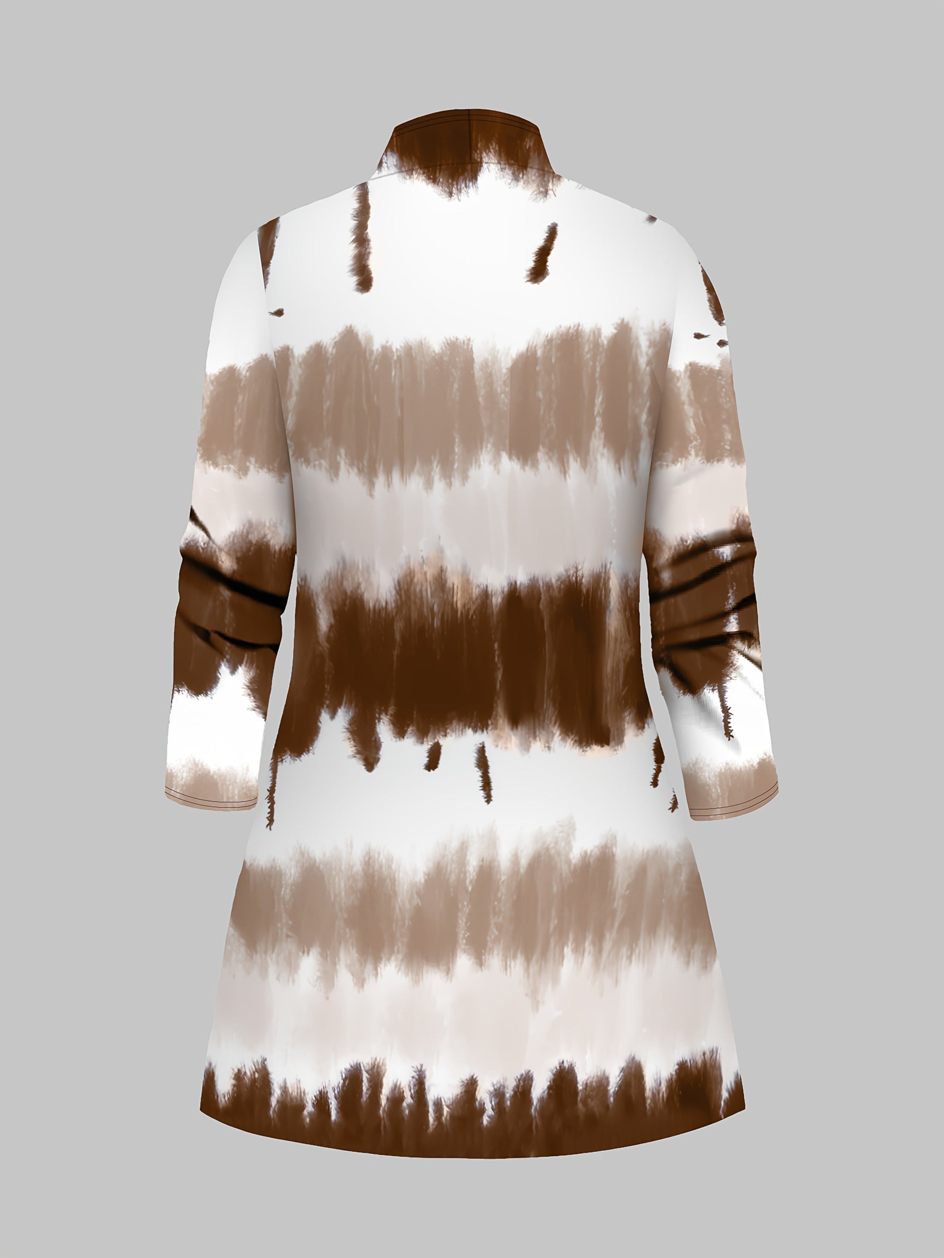 Three-Piece Plus Size Tie Dye Open Front Top & Solid Color Cami Top & Elastic Waist Pants Outfits, Women's Casual Clothing Set Good Vibrations