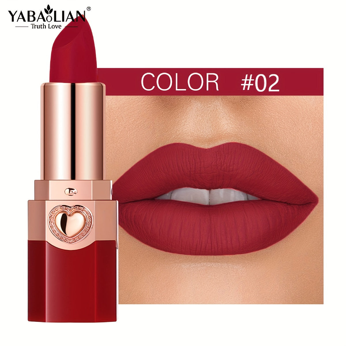 YABAOLIAN Lipstick 12 Colors Lipstick High Pigment Long Lasting Waterprrof Cosmetic Matte Lipstick Good Vibrations
