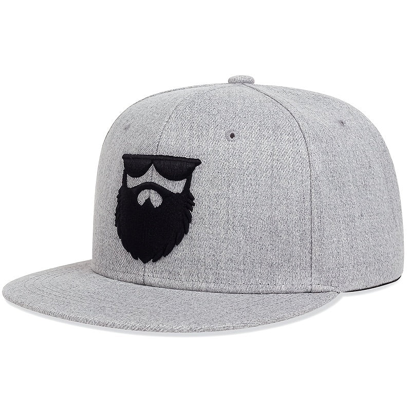 Ideal Choice for Gifts Men's Casual Embroidered Beard Baseball Cap Good Vibrations