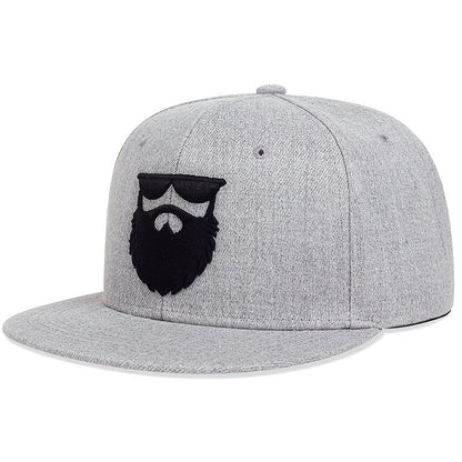 Ideal Choice for Gifts Men's Casual Embroidered Beard Baseball Cap Good Vibrations