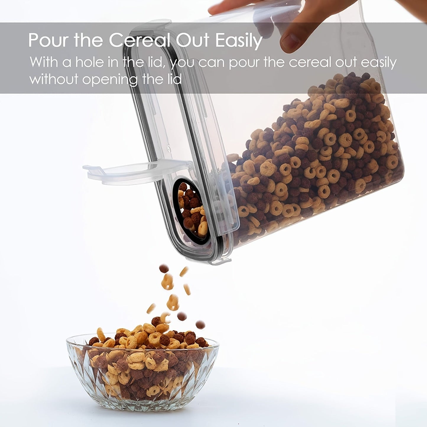 Set of 2/4 Cereal Storage Containers, Made from Bpa-Free Plastic, Designed to Be Airtight for Storing Food. Each Container Holds 2.5 Liters (88 Ounces) And Is Suitable for Cereals, Snacks, And Sugar. This 4pcs Set Includes Ce Good Vibrations