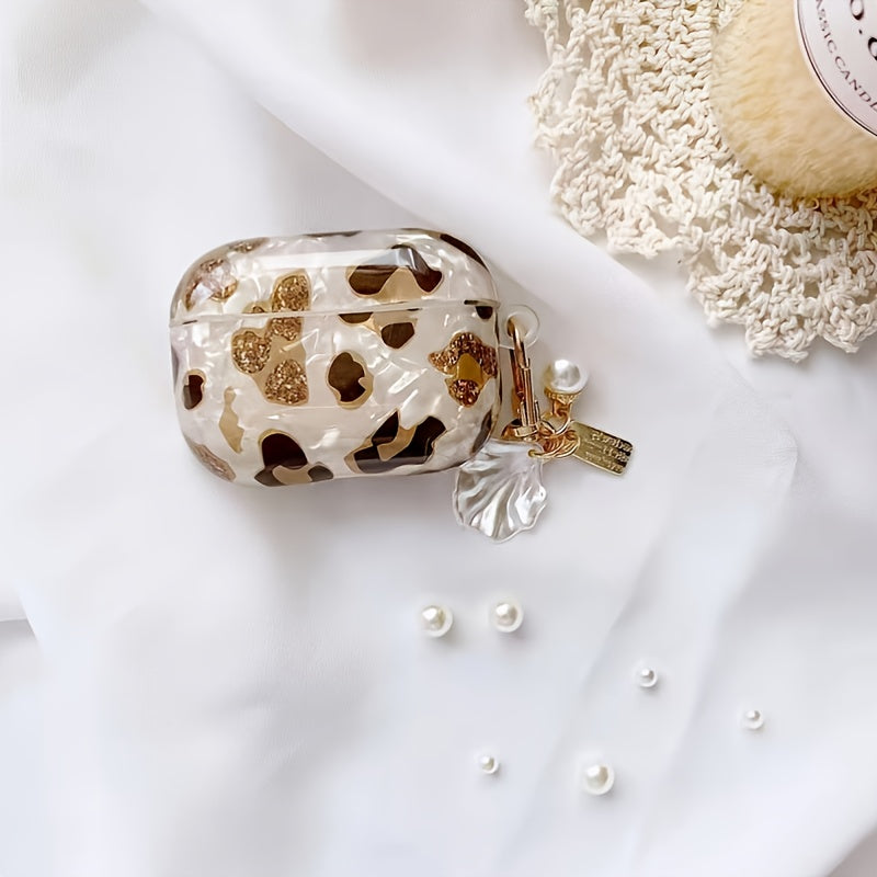 Stylish Leopard Print Earphone Sleeve with Hanging Chain - Perfect for Airpod1/2! Good Vibrations