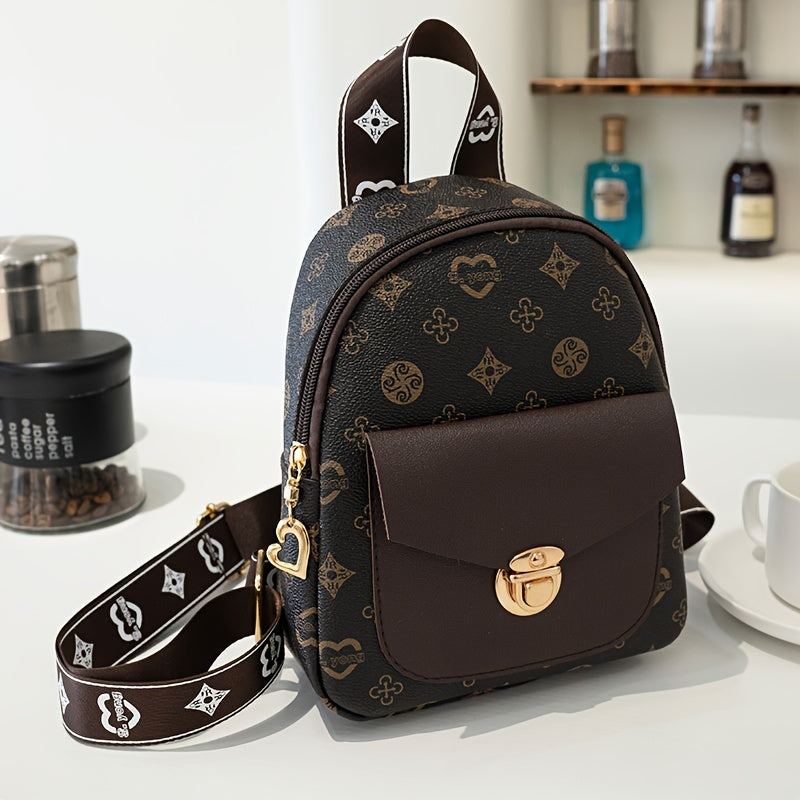 Fashionable Trendy Backpack, Daily Commuting Essential Lightweight Backpack, Mobile Phone Leisure Bag, Camera Leisure Bag Good Vibrations