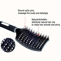 1pc Magic Scalp Massage Hair Brush for Women - Professional Detangling Tool for Wet Curly Hair - Hairdressing Tool, Detangling Brush, Ergonomic Handle, Durable Bristles, Salon Professionals, Styling Accessory, Sleek Design, S Good Vibrations