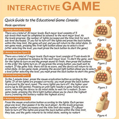 Novel stress-relief toy for both adults and children, enhancing reaction and memory skills. Parent-child interactive game. Good Vibrations