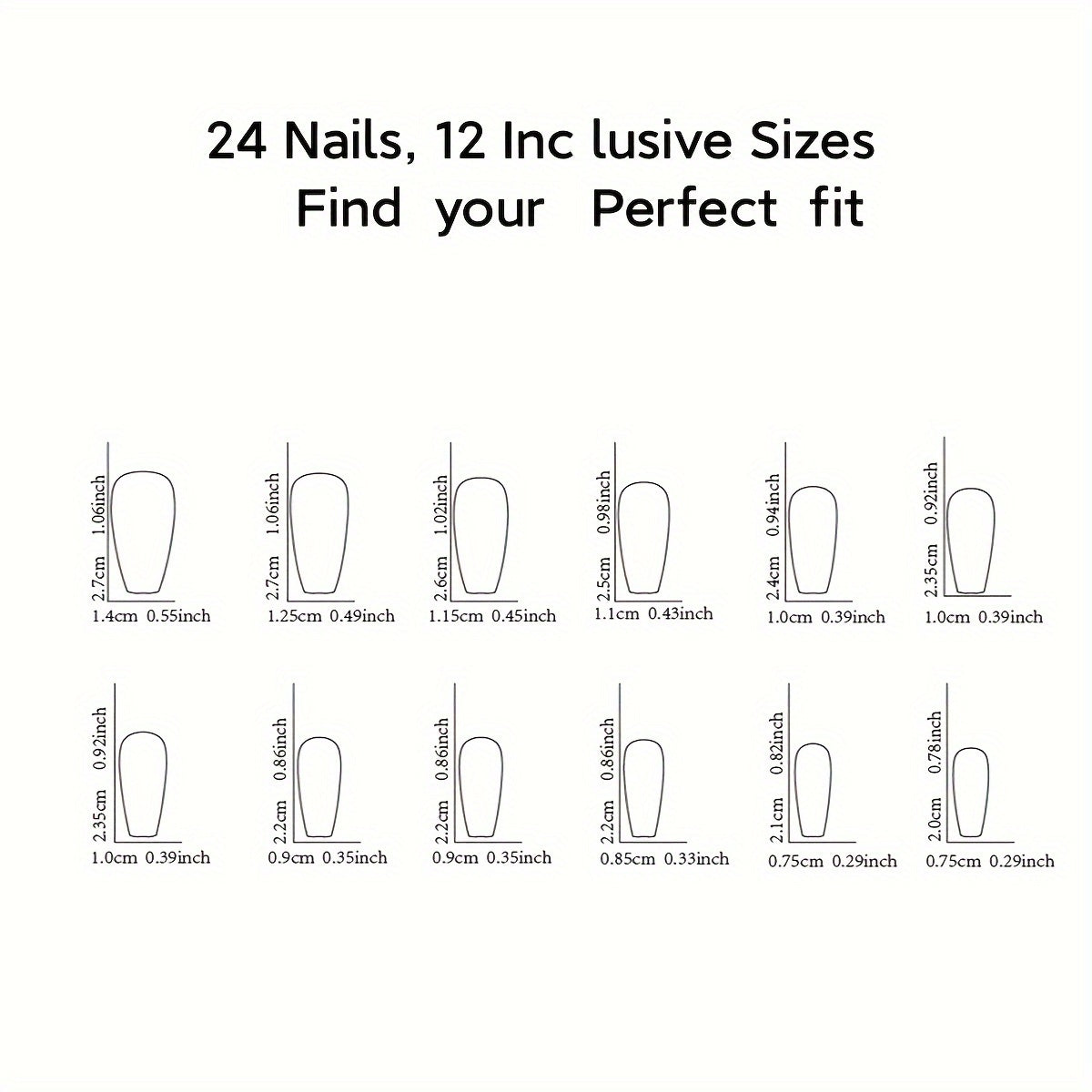 24 Pcs Black Striped Glitter Press-On Nail Tips with Jelly Glue and Nail File Good Vibrations