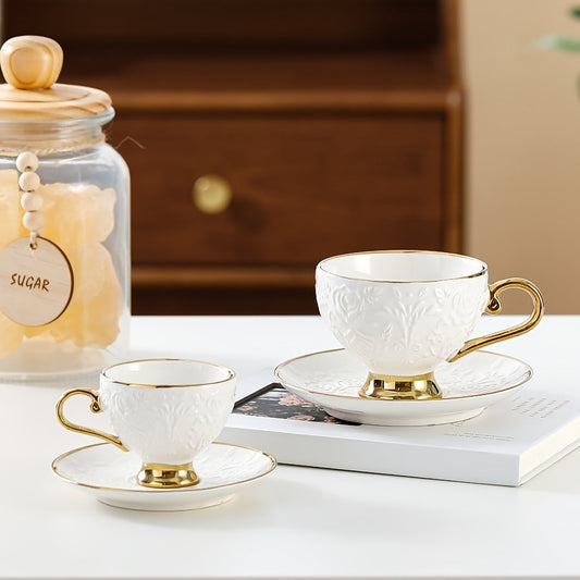 6pcs set of charming floral porcelain tea cups and saucers - 7.43oz, romantic rose design - perfect tea party, a pleasant mother
Daily gifts, special coffee cups and saucers Good Vibrations