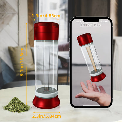 ZHENGHAI 3 In 1 Tobacco Grinder Herb Grinder Multifunctional Cone Loader Rolling Machine Blunt Joint Roller Machine Grinding Filling Storage All in One With Cleaning Brush Good Vibrations