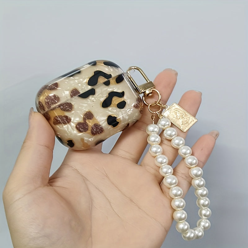 Stylish Leopard Print Earphone Sleeve with Hanging Chain - Perfect for Airpod1/2! Good Vibrations