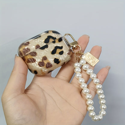 Stylish Leopard Print Earphone Sleeve with Hanging Chain - Perfect for Airpod1/2! Good Vibrations