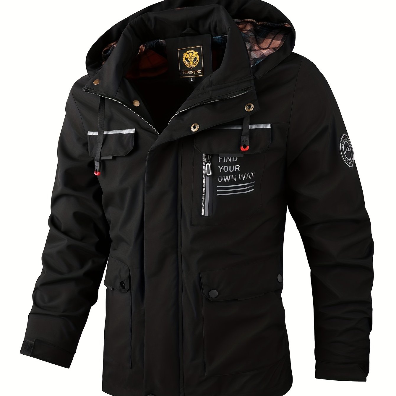 New Men's Fashion Casual Windbreaker Jacket, Spring Outdoor Thin Jacket Good Vibrations