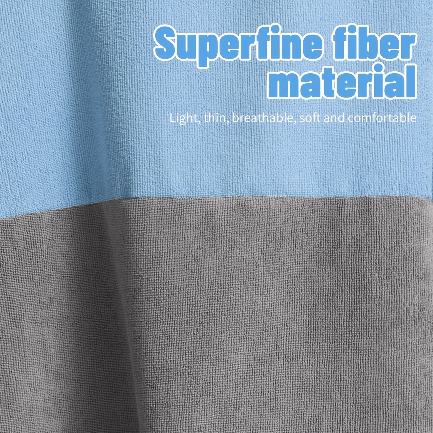 Mutao Quick-Dry Hooded Changing Robe - Cozy Terry Towel Poncho with Front Pocket, Windproof & Perfect for Beach, Surfing, Diving, Swimming - One Size Fits All, Machine Washable Good Vibrations