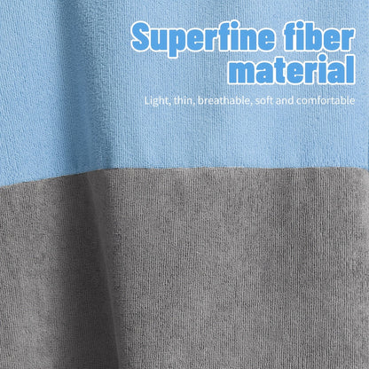 Mutao Quick-Dry Hooded Changing Robe - Cozy Terry Towel Poncho with Front Pocket, Windproof & Perfect for Beach, Surfing, Diving, Swimming - One Size Fits All, Machine Washable Good Vibrations