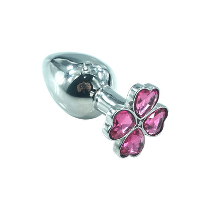 Lucky Clover Gem Anal Plug,S/M/L Size Four Leaf Clover Stainless Steel Crystal Jewelry Anal Butt Plugs Good Vibrations Adult Super Store