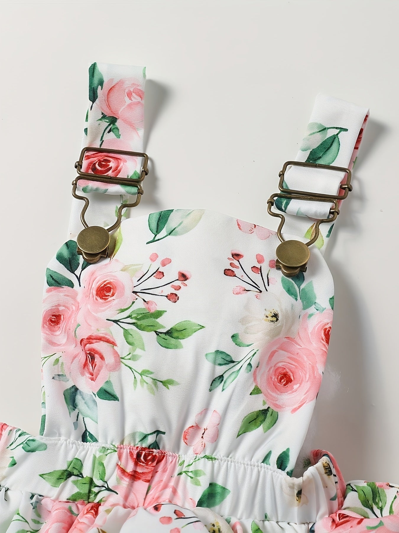 Newborn Baby Girl Clothes Infant Dress Outfit Summer Romper Flower Print Jumpsuit Headband Overall Skirt Clothing Set Good Vibrations