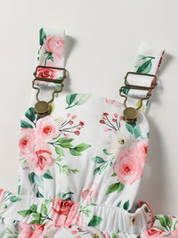 Newborn Baby Girl Clothes Infant Dress Outfit Summer Romper Flower Print Jumpsuit Headband Overall Skirt Clothing Set Good Vibrations