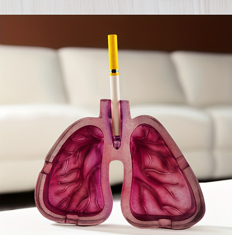 Room Decor 1pc Artistic Lung-Shaped Resin Ashtray, Creative Home Office Decorative Gift, Smoking Room Accessory Good Vibrations Adult Super Store