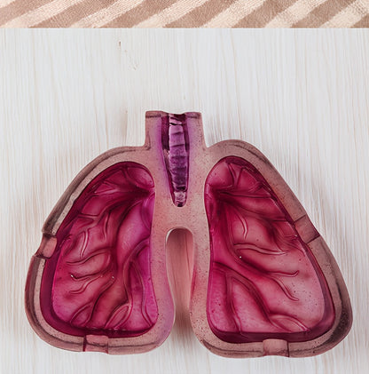 Room Decor 1pc Artistic Lung-Shaped Resin Ashtray, Creative Home Office Decorative Gift, Smoking Room Accessory Good Vibrations Adult Super Store
