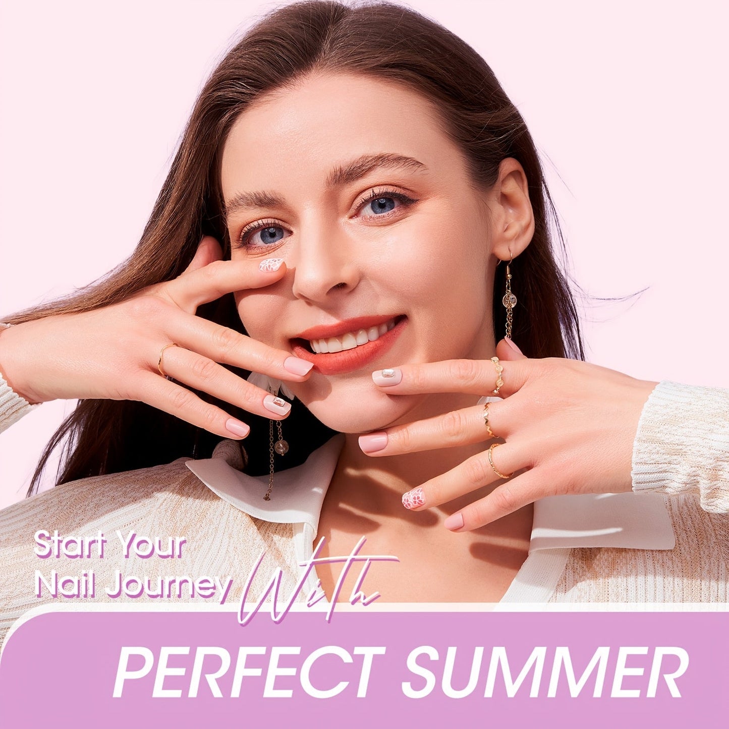 Perfect Summer Gel Nail Polish Set, 12 Colors Gel Polish Soak Off Pale Pink Nail Polish Gel Nude Purple Blue Green Gel Nail Kit All Seasons Nail Art Manicure Gifts DIY Home Good Vibrations