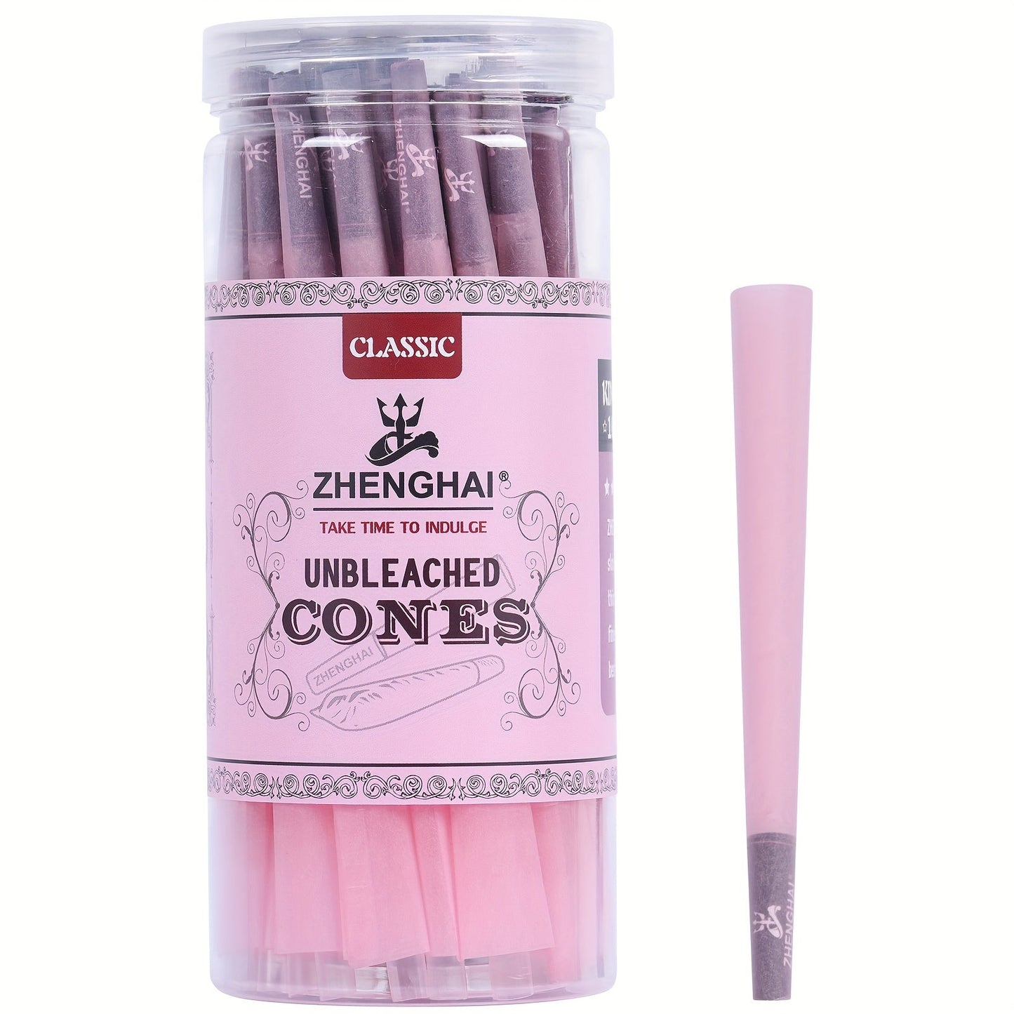 50Pack ZHENGHAI Pre-Rolled Tapered Paper Cones, Classic King Size (109mm) Pre Rolled Paper with Cone Loader & Tips & Packing Tubes Included, Perfect for Regular Herb Grinder, Household Gadgets, Holiday Gift, Birthday Gift, Gi Good Vibrations