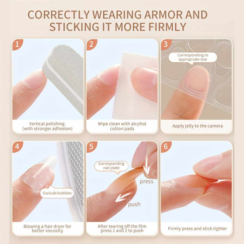 24-Piece Blue Ocean Wave Colorblock Aura Short Square Press-On Nails, Removable Glossy Nail Set for Women and Girls, Fashion Wearable Nail Tips for Fingers and Toes Good Vibrations