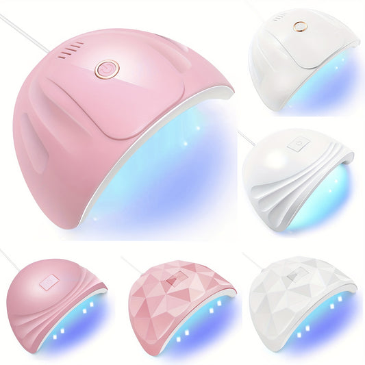 1pc Portable LED Nail Lamp Dryer - Fast Drying, Professional Gel Polish Curing, Compact Design for Home Salon Manicure, Nails Art Tools, Easy to Use, Long-Lasting LED Light, Safe for Fingers Good Vibrations