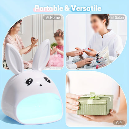 1pc Portable Cartoon LED Nail Lamp - Nail Dryers for Gel Polish, Professional Nails Art Tools for Home Salon Manicure with Fast Drying and Long-Lasting Results Good Vibrations