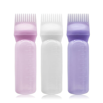 1pc Plastic Dry Cleaning Bottle For Hair Dyeing And Washing Bottle With Graded Thickening Hair Dyeing Bottle For Hair Dyeing Cream Bottle For Perm Good Vibrations
