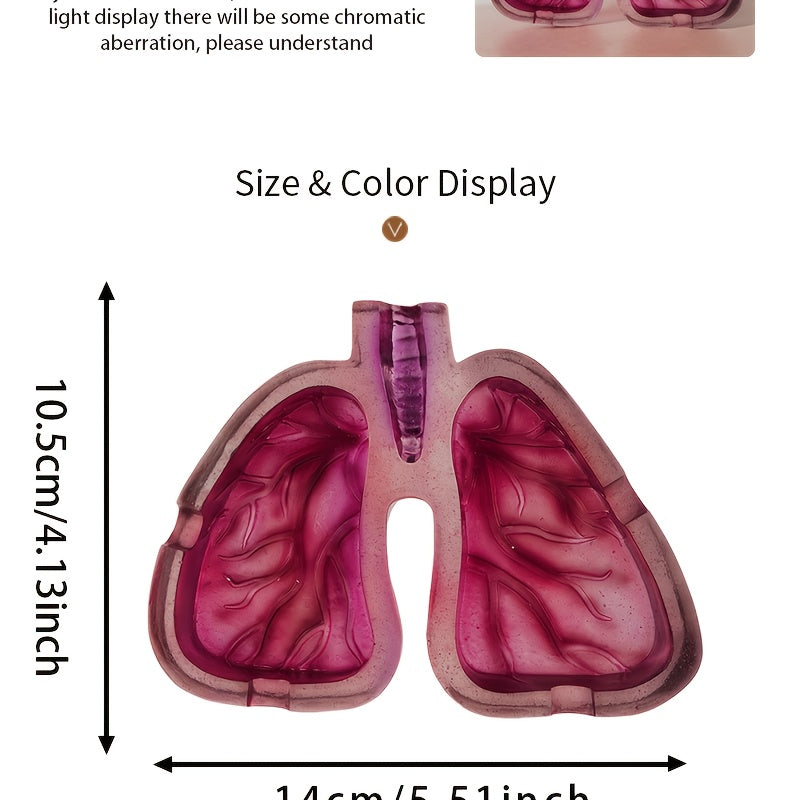 Room Decor 1pc Artistic Lung-Shaped Resin Ashtray, Creative Home Office Decorative Gift, Smoking Room Accessory Good Vibrations Adult Super Store