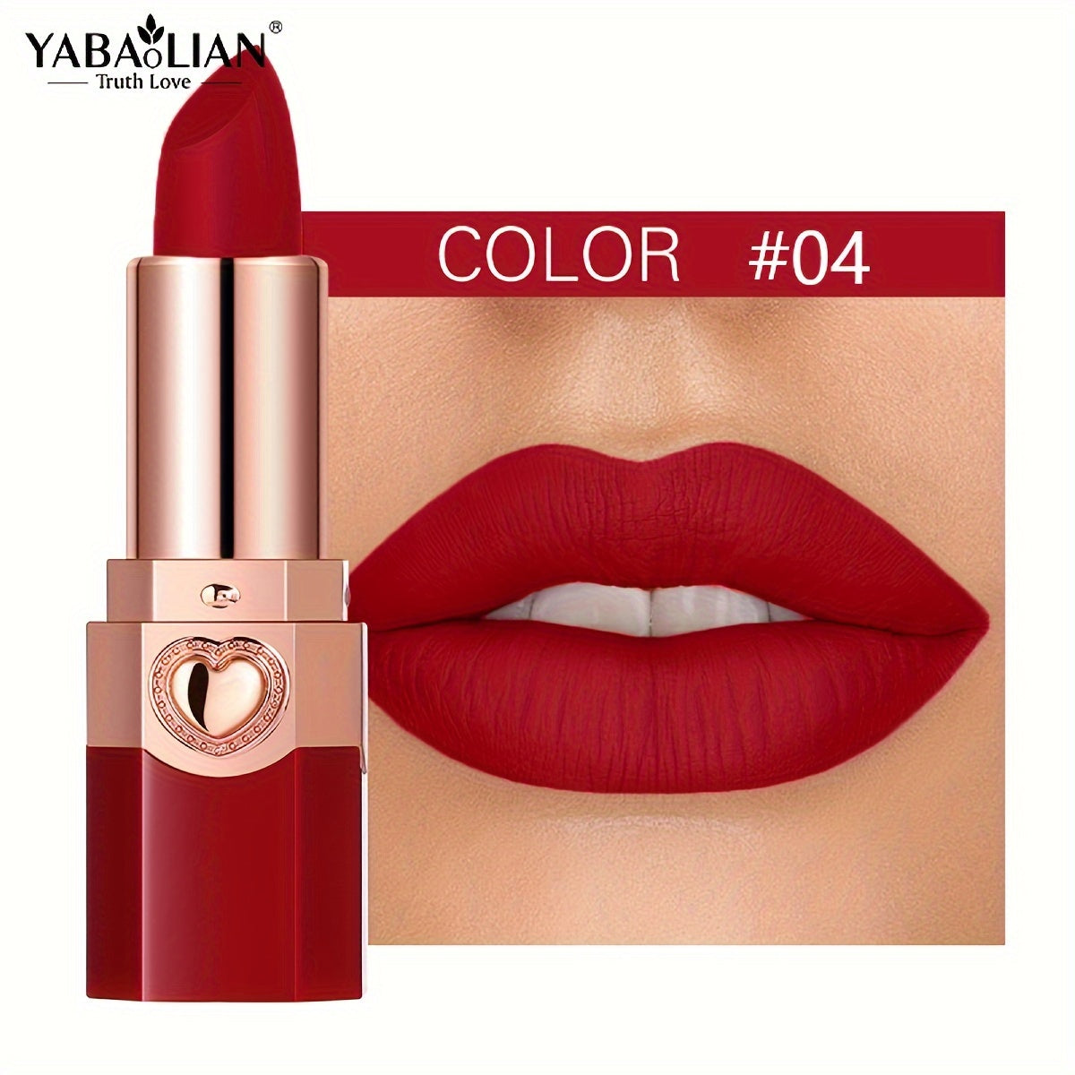 YABAOLIAN Lipstick 12 Colors Lipstick High Pigment Long Lasting Waterprrof Cosmetic Matte Lipstick Good Vibrations