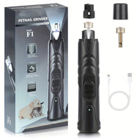 1 Powerful Pet Nail Trimmer - Ultra-Effective Trimming with Advanced Electric Claw Grinder Technology and Safe Nail Clipping - Perfect for Small to Medium-Sized Furry Friends, Long-Lasting Built-in Lithium-Ion Battery, Conven Good Vibrations
