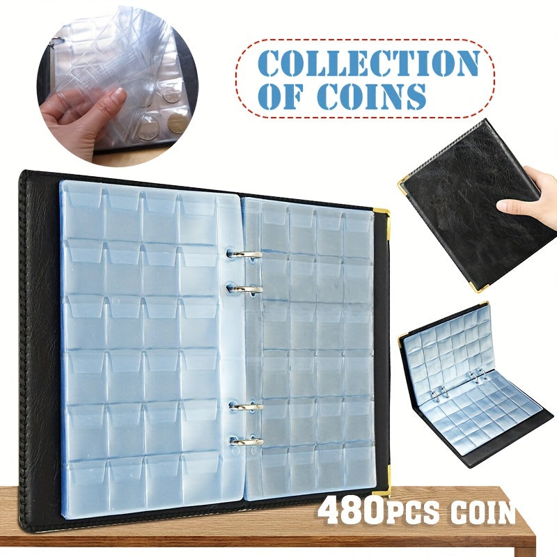 480 Large Capacity Coin Collection Book Coin Binder Collection Book Good Vibrations