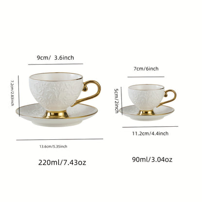 6pcs set of charming floral porcelain tea cups and saucers - 7.43oz, romantic rose design - perfect tea party, a pleasant mother
Daily gifts, special coffee cups and saucers Good Vibrations