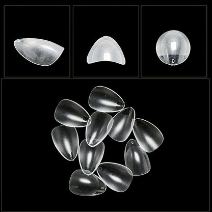 240pcs XXS Short Matte Clear Soft Gel Nail Tips - Easy-to-Apply False Nails for Quick Nail Extensions - Ideal Manicure Tool for DIY Nail Art Enthusiasts Good Vibrations