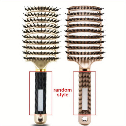 1pc Magic Scalp Massage Hair Brush for Women - Professional Detangling Tool for Wet Curly Hair - Hairdressing Tool, Detangling Brush, Ergonomic Handle, Durable Bristles, Salon Professionals, Styling Accessory, Sleek Design, S Good Vibrations
