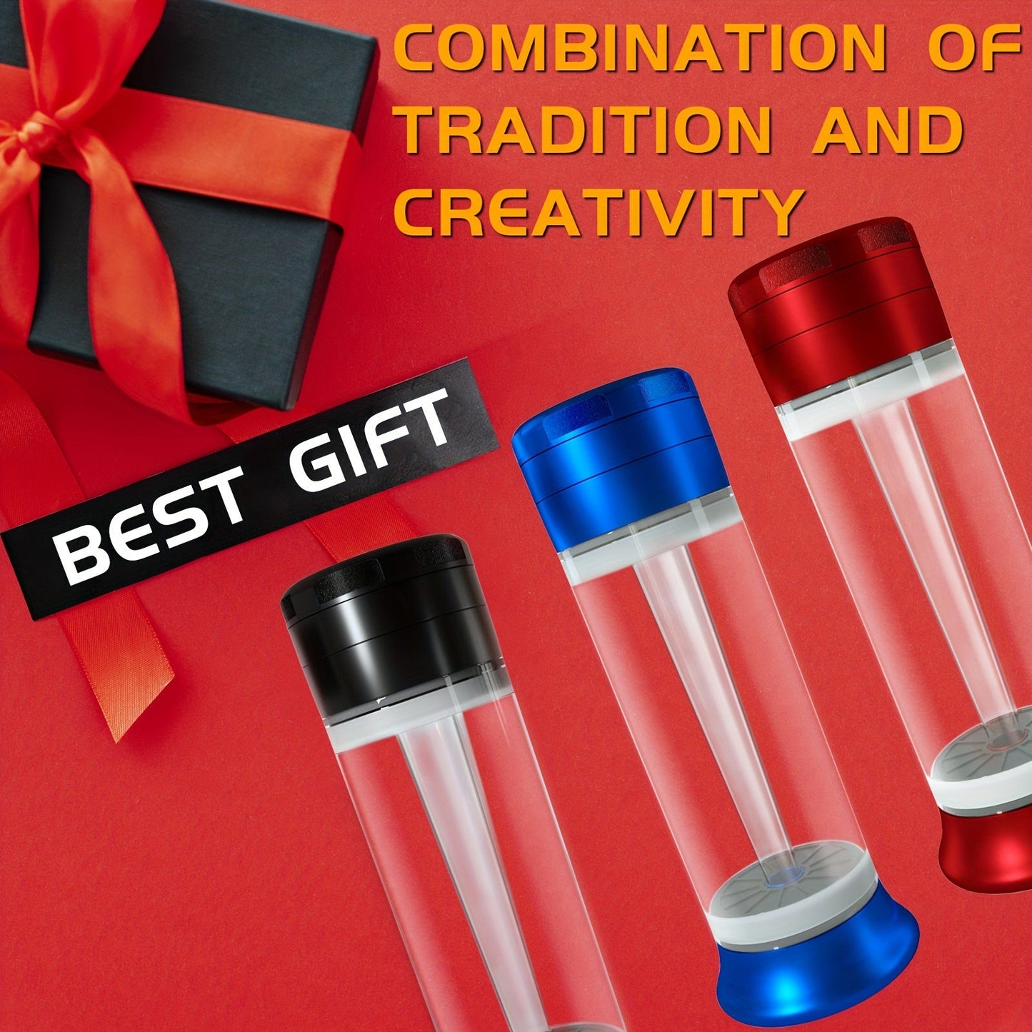 ZHENGHAI 3 In 1 Tobacco Grinder Herb Grinder Multifunctional Cone Loader Rolling Machine Blunt Joint Roller Machine Grinding Filling Storage All in One With Cleaning Brush Good Vibrations