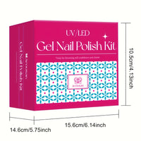 Arousar Cat Eye Gel Polish Set, 16pcs Chameleon Gel Nail Polish Black Purple Glitter Silver Changing Magic Galaxy Effect Kit With Base Top Coat, LED Nail Lamp, Cuticle Oil And Manicure Tools Good Vibrations