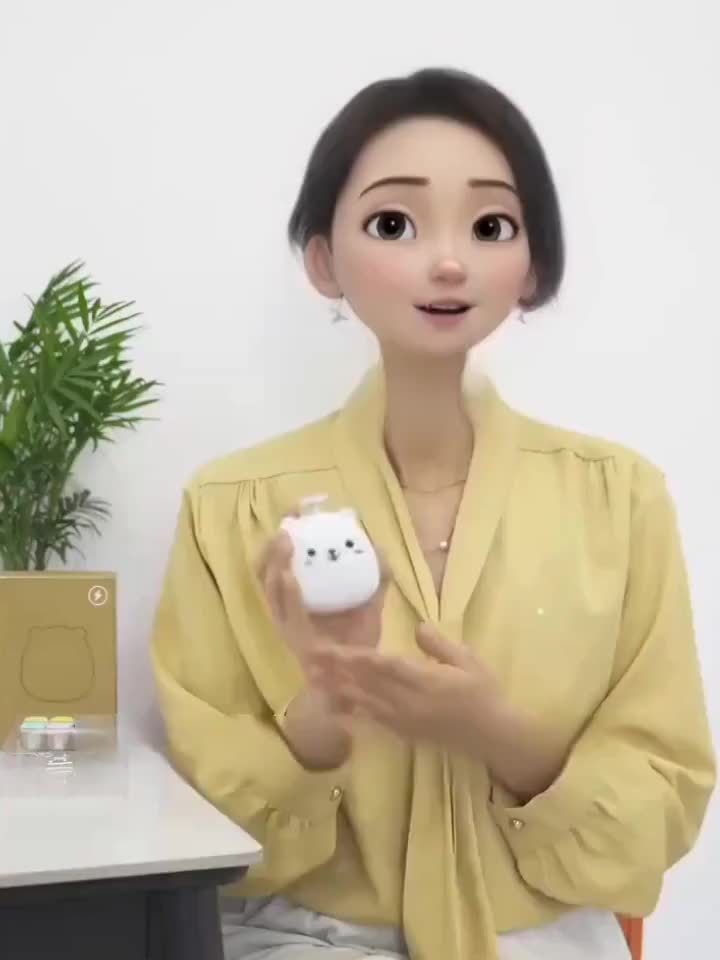 Baby Electric Nail Grinder with Bear Shape, Rechargeable, 8 Grinding Heads, 2 Speeds, Suitable for Family Use, Quiet and Portable Good Vibrations