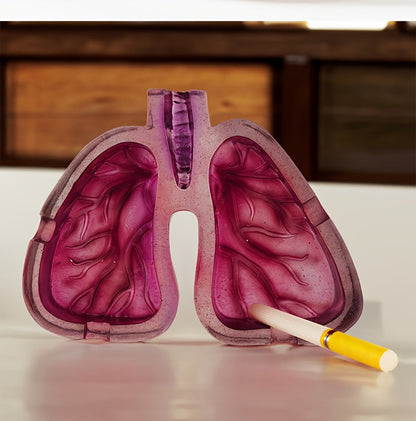 Room Decor 1pc Artistic Lung-Shaped Resin Ashtray, Creative Home Office Decorative Gift, Smoking Room Accessory Good Vibrations Adult Super Store