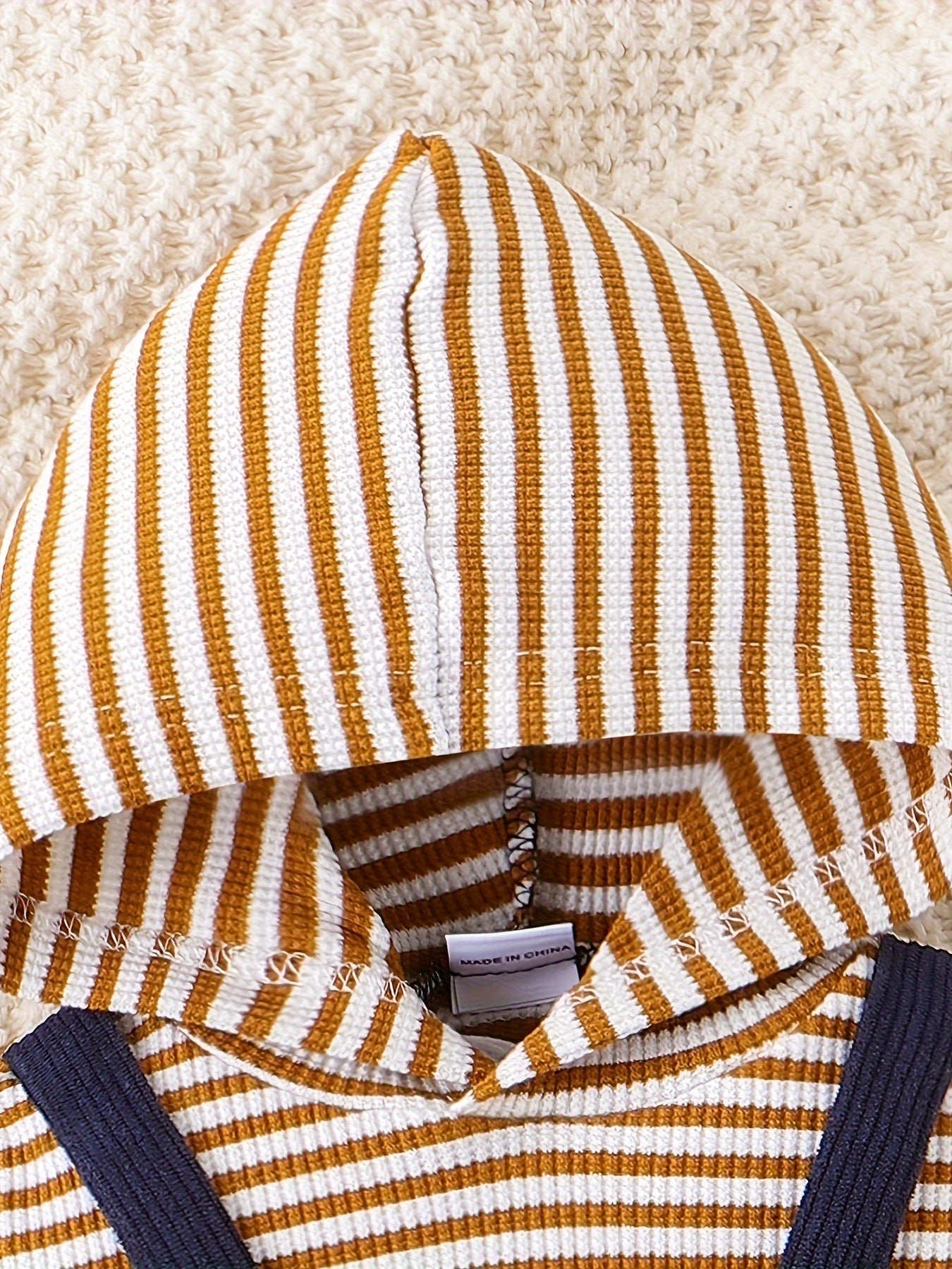 CETEPY Baby Boy Clothes Newborn Hoodie Romper Fall Winter One-piece Outfit Infant Cute Cartoon Clothing Set 0-18 Months Good Vibrations