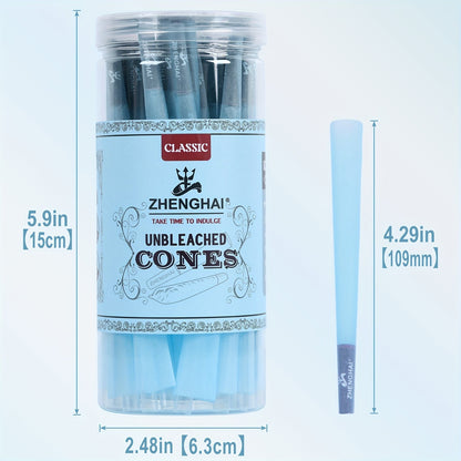 50Pack ZHENGHAI Pre-Rolled Tapered Paper Cones, Classic King Size (109mm) Pre Rolled Paper with Cone Loader & Tips & Packing Tubes Included, Perfect for Regular Herb Grinder, Household Gadgets, Holiday Gift, Birthday Gift, Gi Good Vibrations