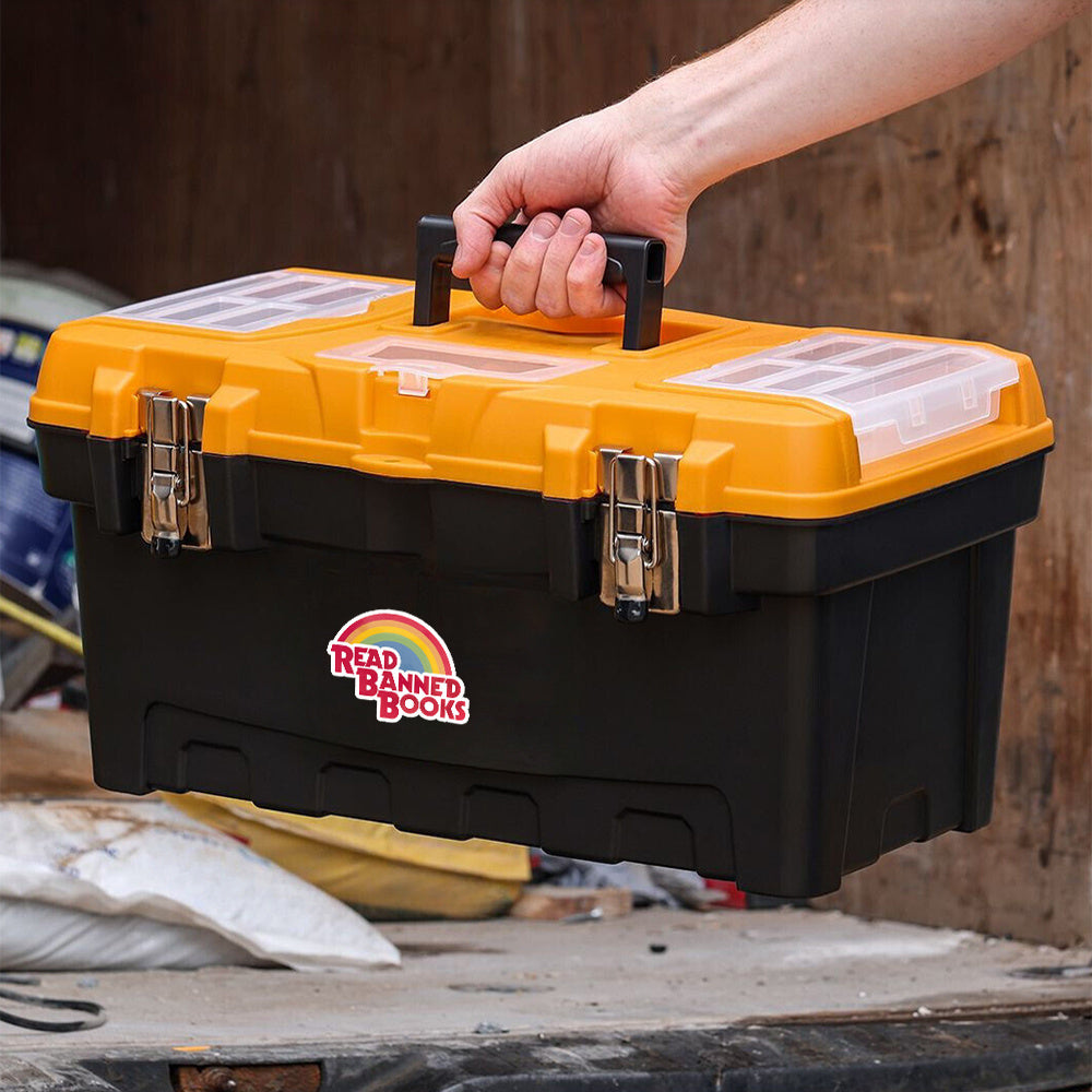 3pcs "Read Banned Books Waterproof Vinyl Sticker Decal for Car, windos, Laptop, Water Bottle, Tool Box - Durable Bumper Sticker for Outdoor Use" Good Vibrations Adult Super Store