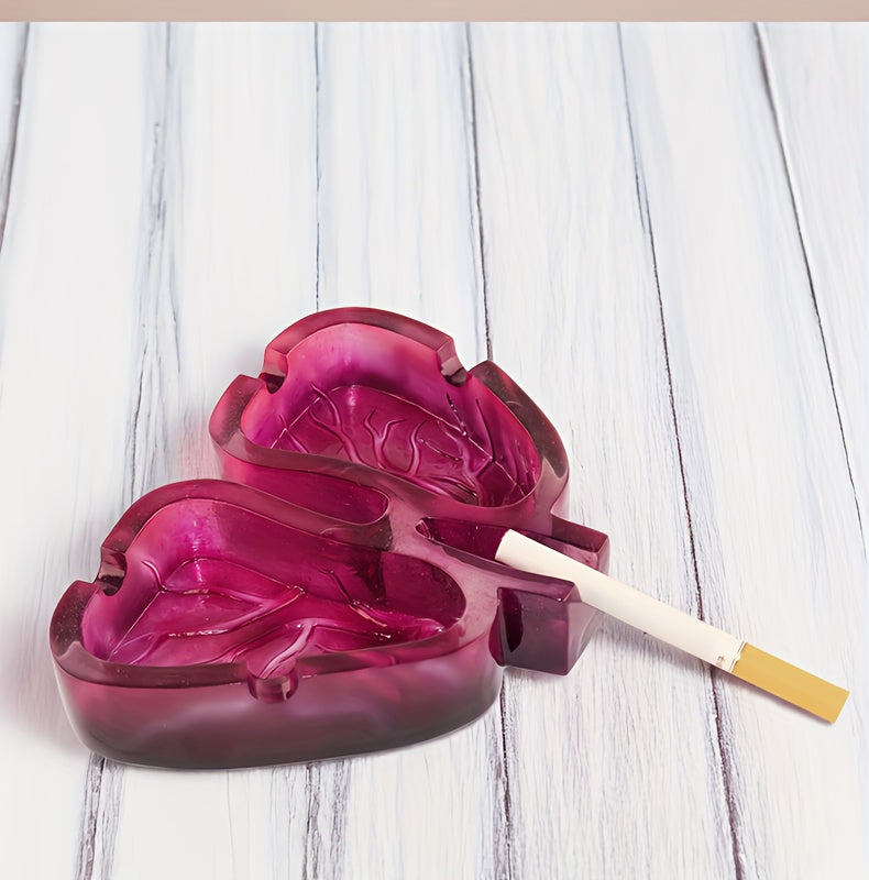 Room Decor 1pc Artistic Lung-Shaped Resin Ashtray, Creative Home Office Decorative Gift, Smoking Room Accessory Good Vibrations Adult Super Store