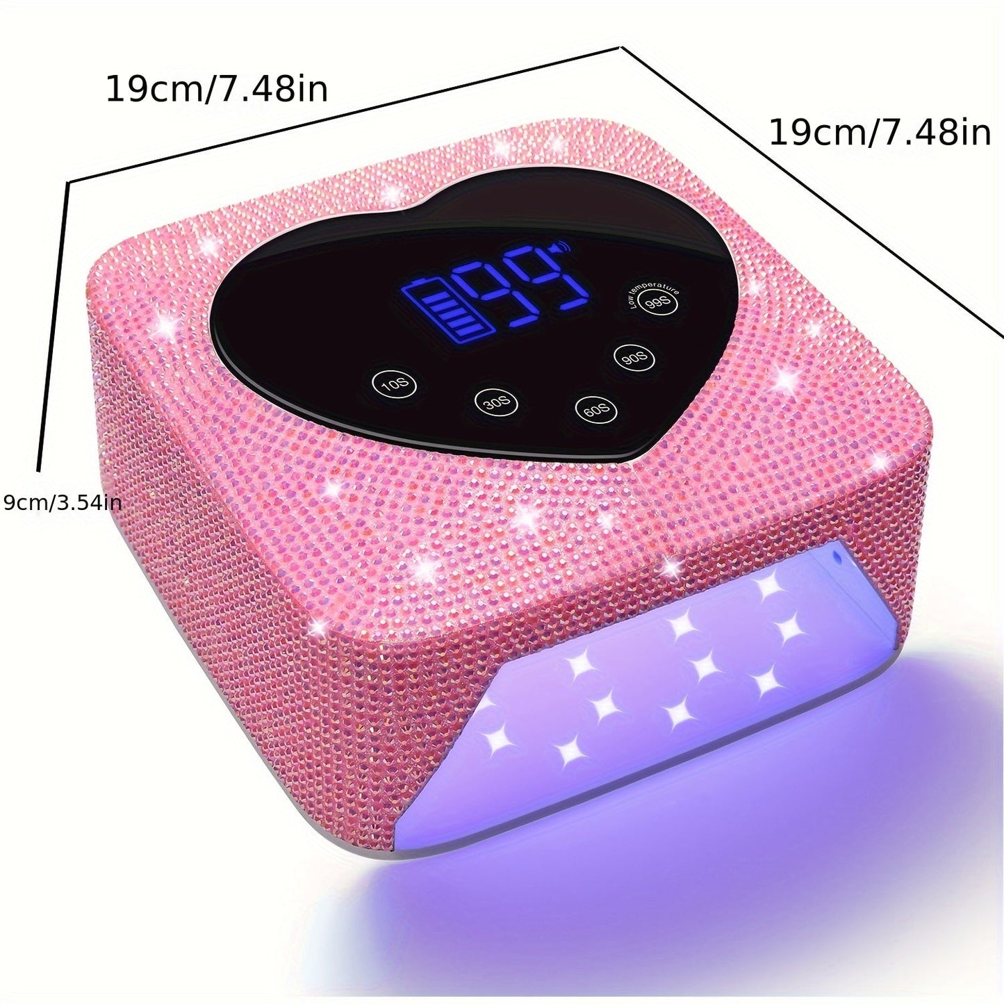 Rechargeable Nail Lamp With Battery Cordless Gel Polish Dryer Pedicure Machine UV Light For Nails Wireless Nail UV LED Lamp Good Vibrations
