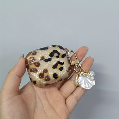 Stylish Leopard Print Earphone Sleeve with Hanging Chain - Perfect for Airpod1/2! Good Vibrations