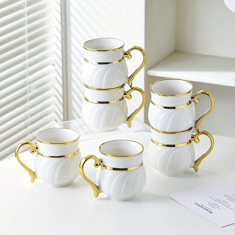 14-Pieces Luxurious Porcelain Teapot Set - Includes Ceramic Coffee Cups, Teacups, Golden Spoon, Tea Party Tray Holder, and Gift Sets for Elegant Entertaining Good Vibrations