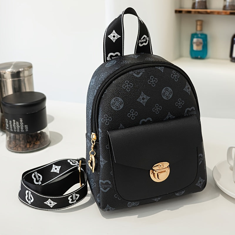 Fashionable Trendy Backpack, Daily Commuting Essential Lightweight Backpack, Mobile Phone Leisure Bag, Camera Leisure Bag Good Vibrations